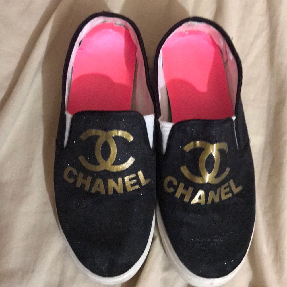 Cute and Comfortable Glitter Slip Ons